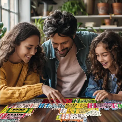 Vista 4 de White Mountain Puzzles - Entradas para conciertos - Rompecabezas de 1000 piezas