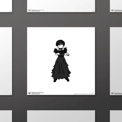 Vista 2 de Trends International Gallery Pops Wednesday - Wednesday Dance #6 - Póster de pared, 12.00 x 12.00 pulgadas, versión sin marco