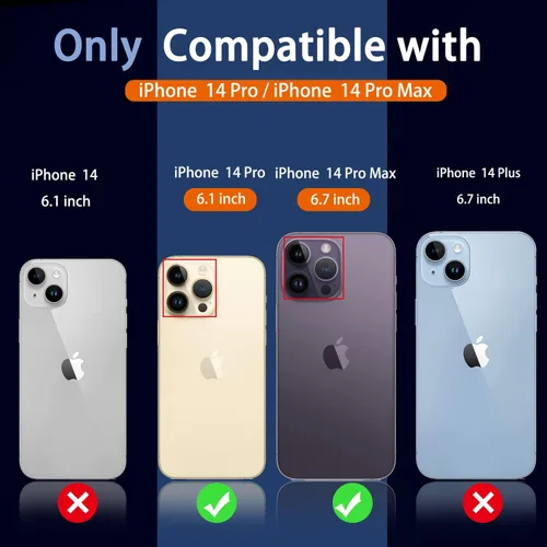 Vista 2 de Ferilinso Paquete de 3+3 para iPhone 14 Pro y iPhone 14 Pro Max, protector de lente de cámara, accesorios para cámara, aleación de titanio
