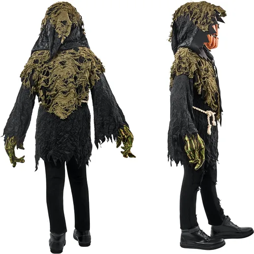 Vista 2 de Boy's Forum Novelties Pumpkin Ghoul Costume