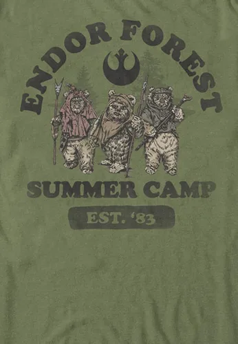 Vista 2 de STAR WARS Camiseta Endor Summer Camp para hombre