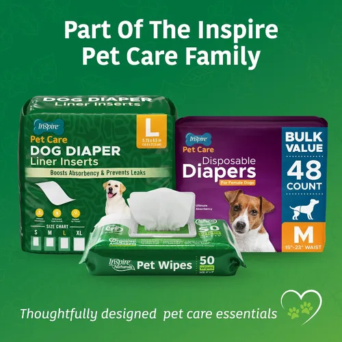 Vista 8 de Inspire Naturals Toallitas para mascotas para perros y gatos 100% naturales a base de plantas con antioxidantes orgánicos, desodorizante de limpieza