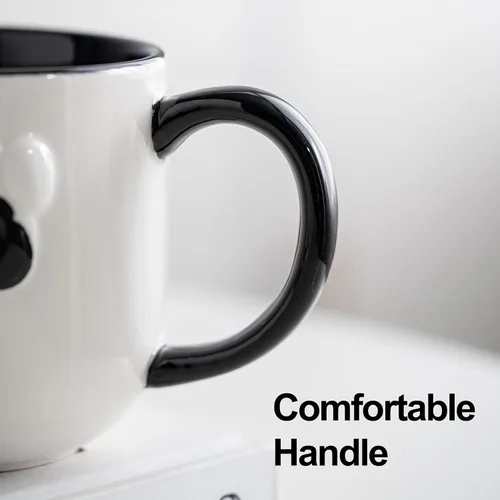 Vista 7 de Juego de 2 tazas de café de cerámica de 12 onzas para mujeres y hombres