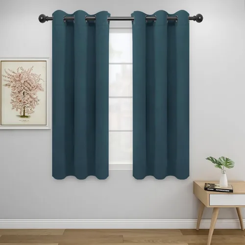 Vista 195 de Easy-Going - Cortinas opacas para dormitorio, aislamiento térmico sólido con ojales, cortinas de ventana para reducción de ruido, cortinas