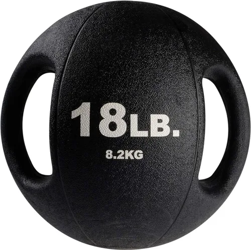 Vista 13 de Body-Solid Exercise Medicine Balls, Heavy-Duty Non Slip Rubber Grip with Dual Handles Medicine Ball for Weights Training, Weightlifting & Core