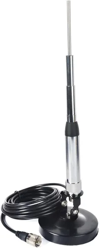Vista 7 de TWAYRDIO Ángulo ajustable 180 ° antena de radio montaje magnético 10CM/4 pulgadas base para coche transceptor móvil