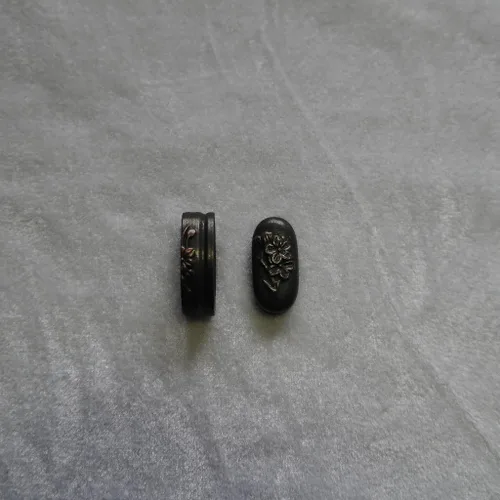 Vista 34 de Espada samurái japonesa KOSHIRAE – Aleación de Fuchi Kashira 01-44