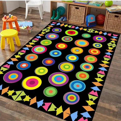 Vista 11 de Alfombra de números para niños, 3 x 4 pies, alfombra de área de aprendizaje educativa de números y formas, alfombra colorida de retazos para jugar