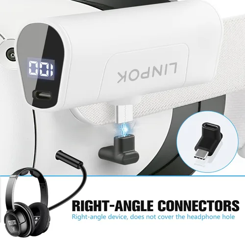 Vista 6 de Paquete de baterías para Oculus Quest 2 batería recargable de 5000 mAh para OculusMeta Quest 2 auriculares Elite Correa ligera VR accesorios