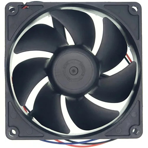 Vista 2 de D0925W14B7PZA58 Ventilador de enfriamiento 14V 0.17A 92X92X25mm Ventilador de enfriamiento silencioso impermeable, ventilador IP55 de 3 hilos