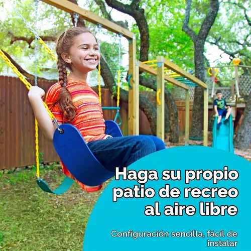 Vista 4 de Selva gimnasio Reino – Rueda los Buques pirata, color azul