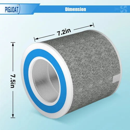 Vista 4 de Paquete de 2 filtros HP102 compatibles con Shark HP152 HP102PET HC452 HC450 HC450C HC451 HC452C HC455 HP100 HP100C HP102C HP105