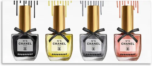 Vista 9 de Esmalte de uñas glamuroso, impresión de moda, lienzo de 13 x 30 pulgadas Lona