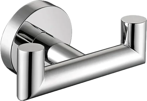 Vista 12 de Ganchos para toallas para baños, gancho de toallas de oro cepillado para cocina y baño, gancho de acero inoxidable SUS304, ganchos dobles