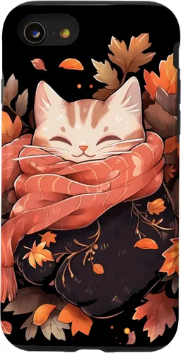 Vista 18 de Funda para iPhone 16 Cat Kitten Otoño Temporada Otoño Hojas Acción de Gracias