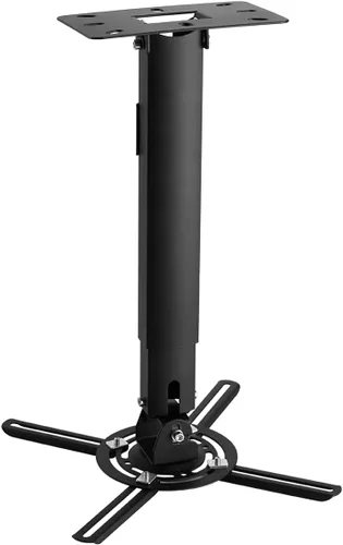 Vista 13 de suptek Soporte de montaje en techo para proyector se adapta a techo plano o inclinado, altura ajustable con longitud extensible de 30.7-49.21 Negro