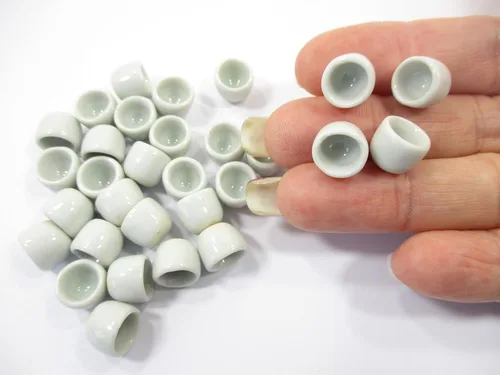 Vista 6 de 10 mini taza de té blanco taza casa de muñecas miniatura cerámica bebida suministro 12991