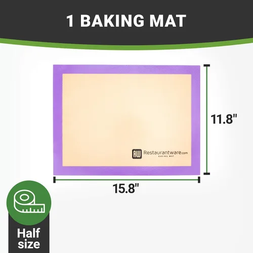 Vista 11 de Restaurantware Alfombrilla de cocción de tamaño medio, 1 alfombrilla de cocina resistente al calor, apta para alérgenos, reutilizable