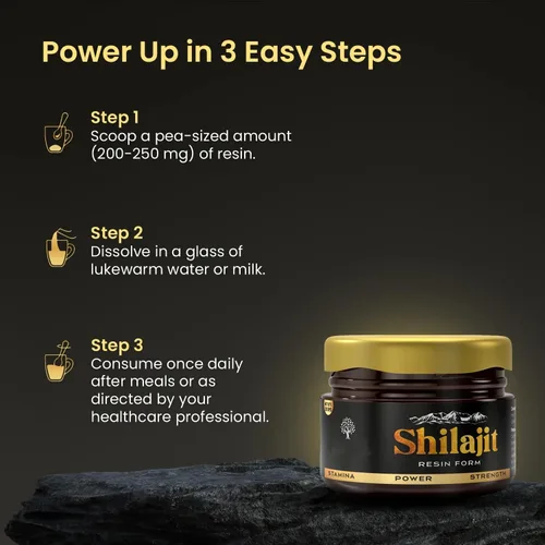 Vista 6 de Shilajit - Resina orgánica pura del Himalaya, 600 mg fórmula natural de máxima potencia con minerales, ácido fúlvico para energía, apoyo
