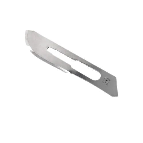 Vista 14 de Cynamed Caja de 100 cuchillas estériles de bisturí de acero al carbono envueltas individualmente en papel de aluminio