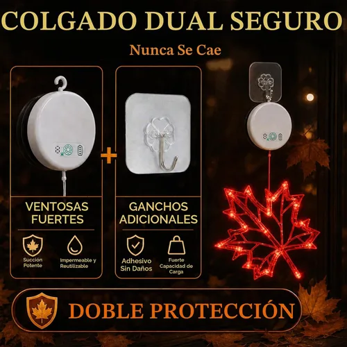 Vista 7 de LOLStar Fall Decor Window Lights 2026, Thanksgiving Decorations LED Lights