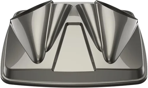 Vista 41 de Tapas de altavoz dobles de 8 pulgadas a juego para Advanblack/OEM Harley Rushmore estilo Razor, Chopped & King Tour Pak Whisky ámbar