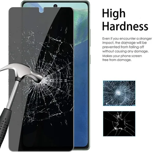 Vista 3 de LYWHL - Protector de pantalla de privacidad para Note 20, antiespía, protector de pantalla de vidrio templado para Samsung Galaxy Note 20, negro