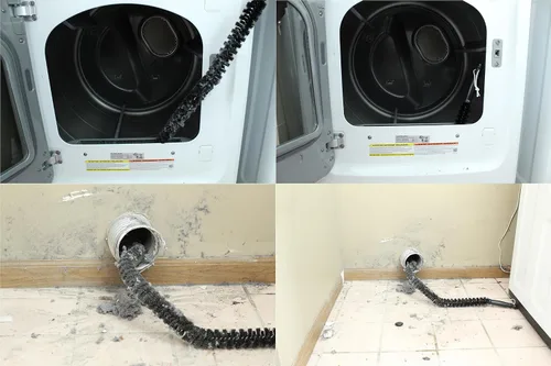 Vista 3 de Accesorio de vacío para ventilación de secadora, herramienta de limpieza de grietas para secadora de ropa, cepillo trampa de pelusa con manguera