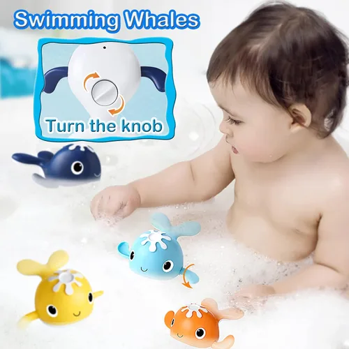 Vista 3 de LOYUEGIYO Juego de Pesca Magnética Juguete de Baño para Bebés de 1-3 4-8 Años Niños Pequeños Niños Niñas, Regalos para Niños, Juguetes de Agua
