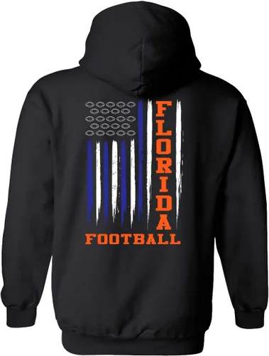 Vista 10 de Sudadera con capucha unisex de la bandera americana del color del equipo de fútbol