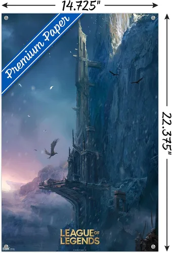 Vista 3 de League of Legends - Póster de pared con alfileres
