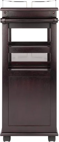 Vista 5 de Winsome Carrito de servir para cocina, Madera, Espresso oscuro