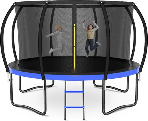 Vista 12 de Zevemomo - Trampolines de 8.0 pies, 10.0 pies, 12.0 pies, 14.0 pies, 16.0 pies, para exteriores, trampolines para niños y adultos, trampolines