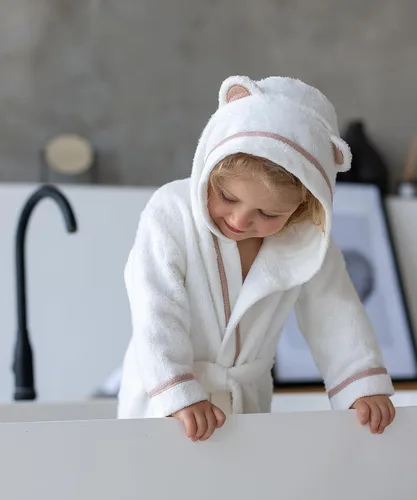 Vista 7 de Bata de baño suave de alta calidad, rayón de bambú con capucha, para niños y niñas