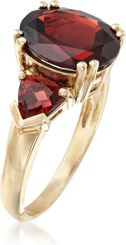 Vista 3 de Ross-Simons 5.20 ct. t.w. Garnet Ring in 14kt Yellow Gold