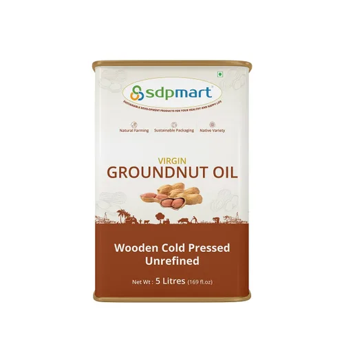 Vista 3 de SDPMart Aceite de cacahuete virgen prensado en frío/Aceite de cacahuete - 5 Ltr Aceite de Chekku