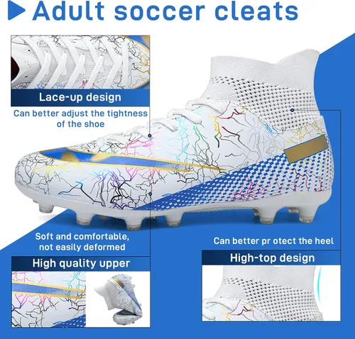 Vista 6 de Tacos de fútbol para hombre y mujer, para interiores y exteriores, tacos de fútbol AG TF