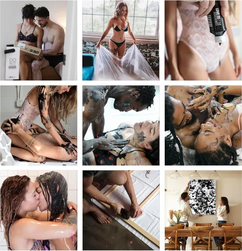 Vista 2 de Love is Art Kit de pintura para parejas, experiencia única de cita nocturna e idea romántica de aniversario, actividad creativa para parejas