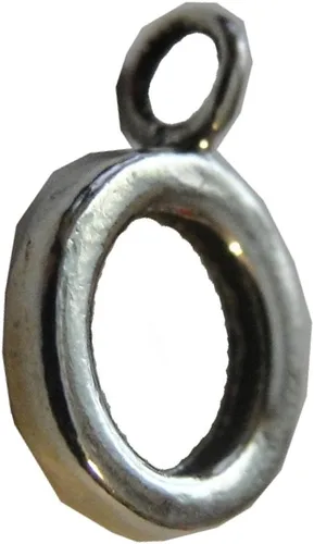 Vista 2 de Abalorio de plata de ley con diseño de conejito siberiano en 3D, para pulsera de abalorios
