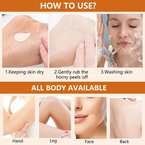 Vista 7 de Gel exfoliante naranja para cara y cuerpo, gel exfoliante de naranja, exfoliante exfoliante de limpieza, exfoliante facial hidratante de limpieza