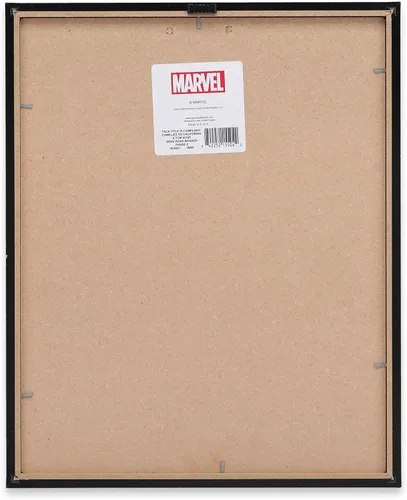 Vista 3 de Decoración de pared de madera enmarcada de Marvel Avengers