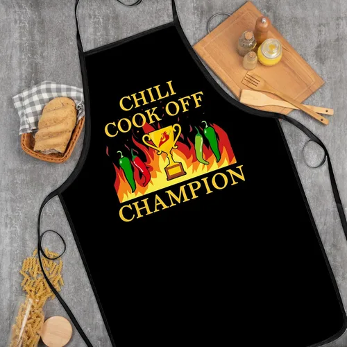 Vista 6 de Delantales de cocina de chile para cocinar, premios, trofeos, delantales para cocina, barbacoa, para mujeres y hombres, decoraciones de festivales