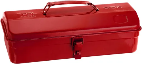 Vista 13 de HARFINGTON Caja de Herramientas 11.4" Caja de Herramientas de Acero Portátil Estilo Techo de Cadera con Cierre de Pestillo de Metal Cofre de Negro