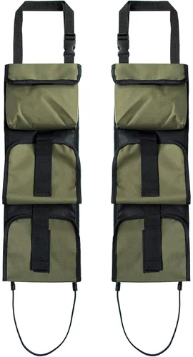 Vista 11 de Equipo de caza para asiento trasero de pistola, soporte para rifle de escopeta, organizador de pistolas con bolsillos, ajuste universal para camión