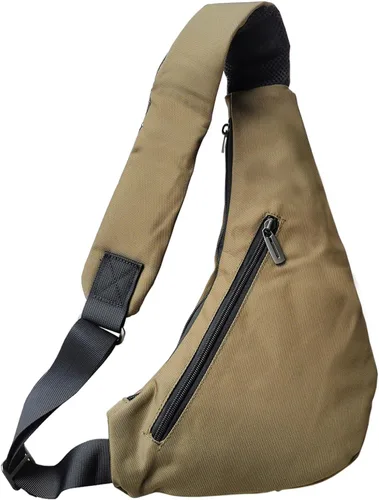 Vista 17 de Mochila de nylon para el pecho, mochila de viaje en bicicleta y gimnasio