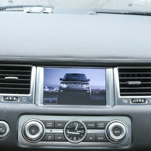 Vista 8 de Marco de navegación ABS para Land Rover Range Rover Sport RR Sport 2010-2013, Negro