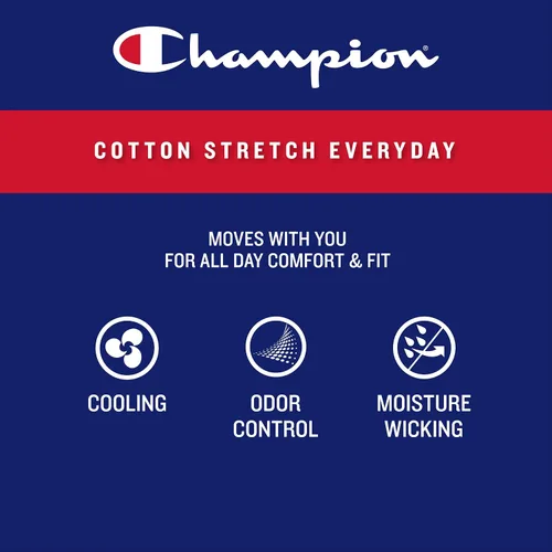 Vista 3 de Champion Troncos elásticos de algodón para hombre, paquete de 3
