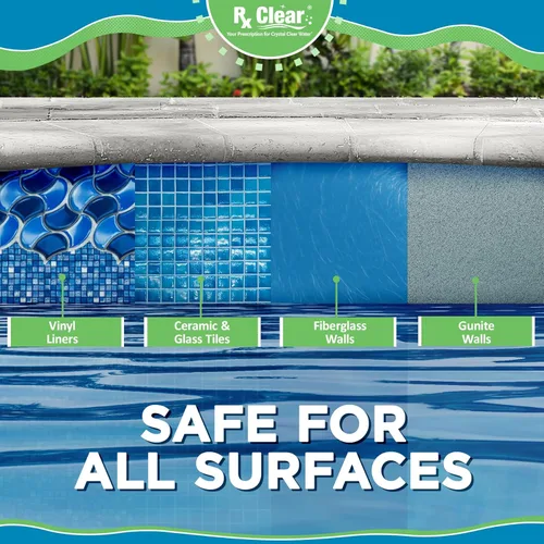 Vista 7 de Rx Clear Tabletas de cloro de 1 pulgada 5 libras Usar tabletas como bactericida, algicida y desinfectante en piscinas Estabilizadas, de larga