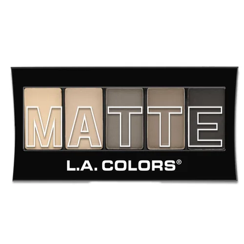 Vista 2 de L.A. COLORS Paleta de sombras de ojos mate de 5 colores, Nude Suede CEM480