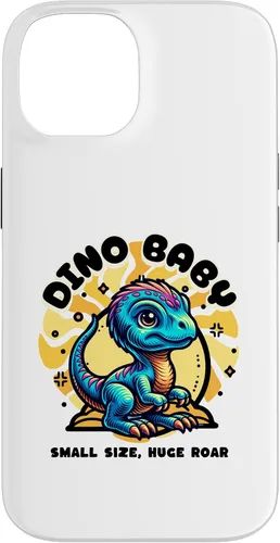 Vista 4 de Cute Dino Baby Cartoon Illustration for Kids Case for iPhone 17